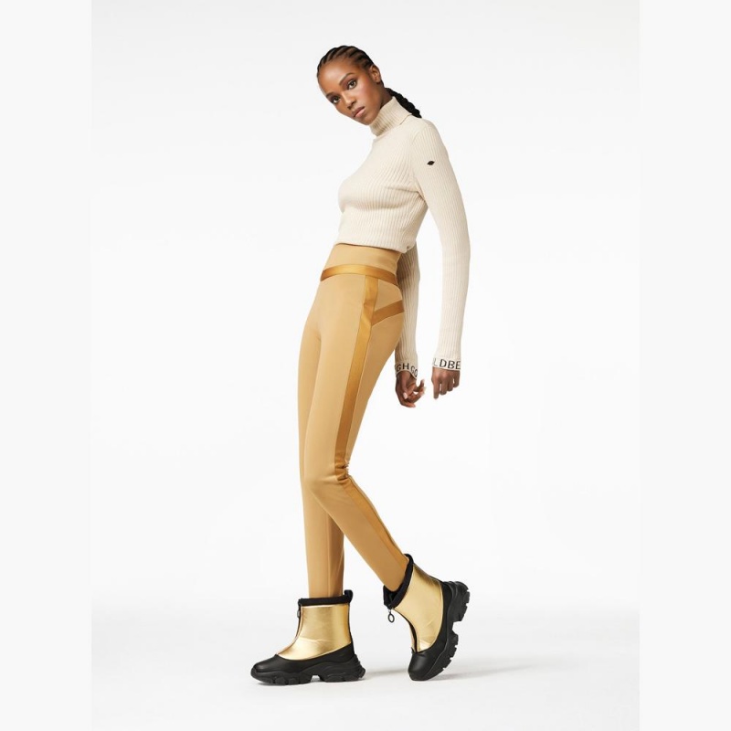 Brown Goldbergh PRAISE ski Leggings | 74823-EKCV