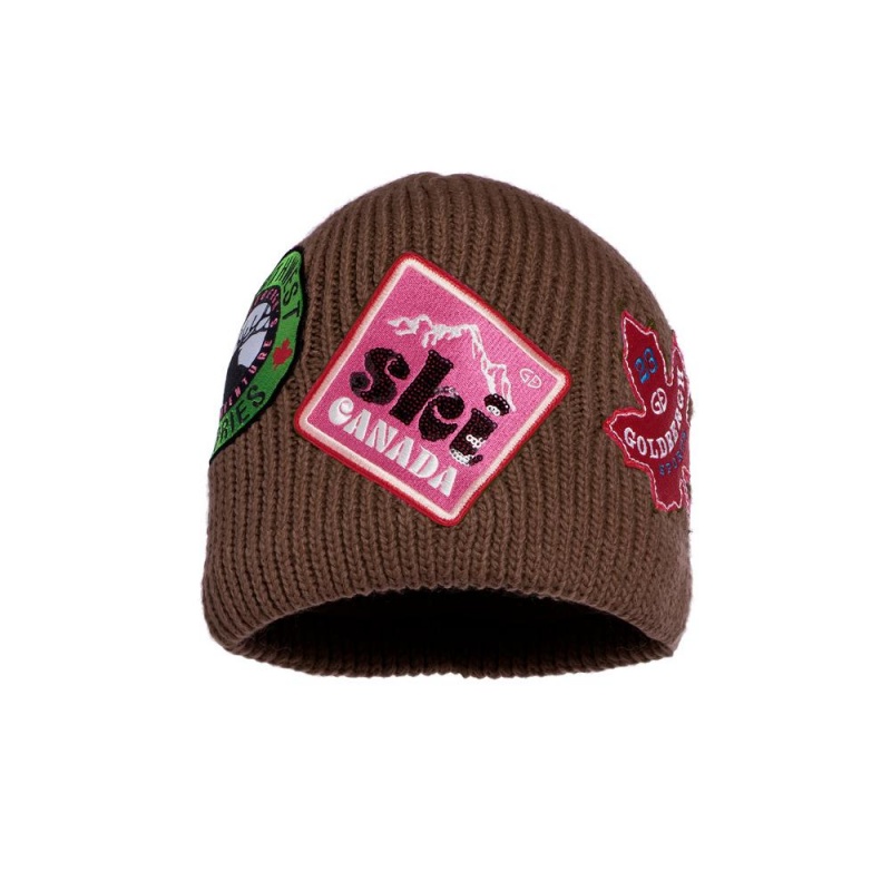 Brown Goldbergh SHIRAS Beanie | 03649-TZUW