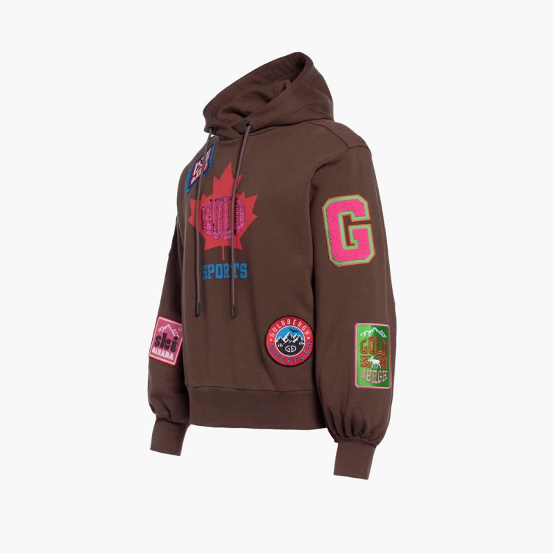 Brown Goldbergh STANLEY hooded Hoodie | 83071-NQXY