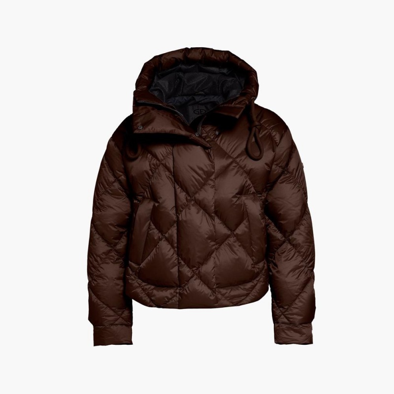 Dark Brown Goldbergh FIONA Jackets | 13657-VCYL