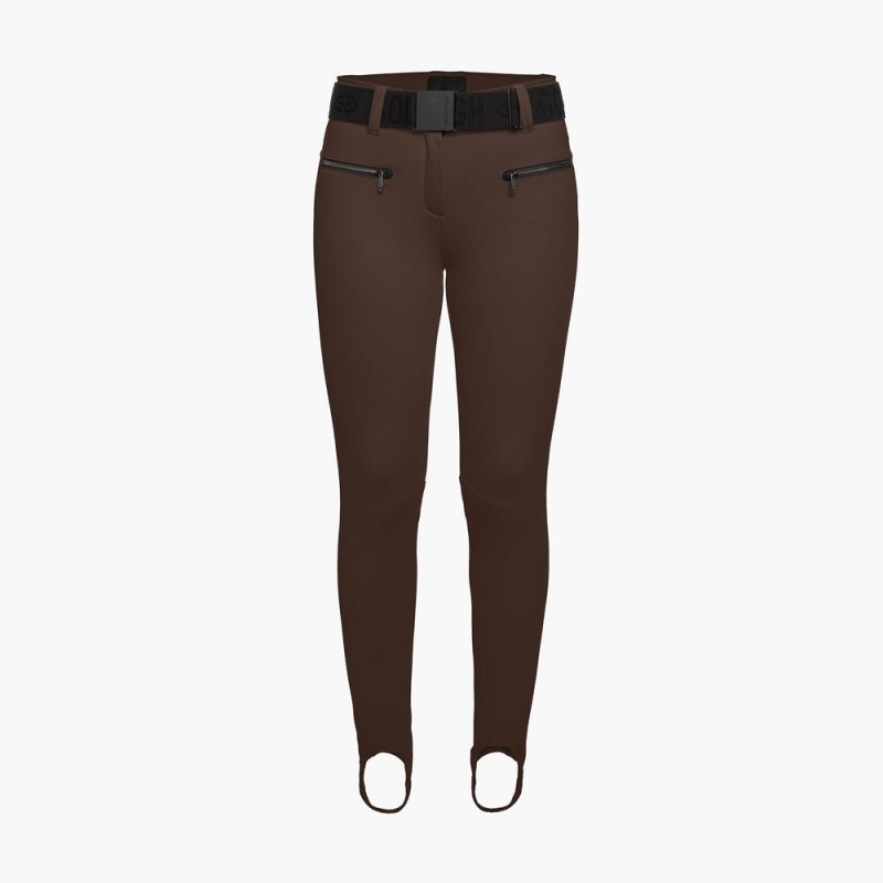 Dark Brown Goldbergh PARIS long Ski Pants | 01249-NZOV