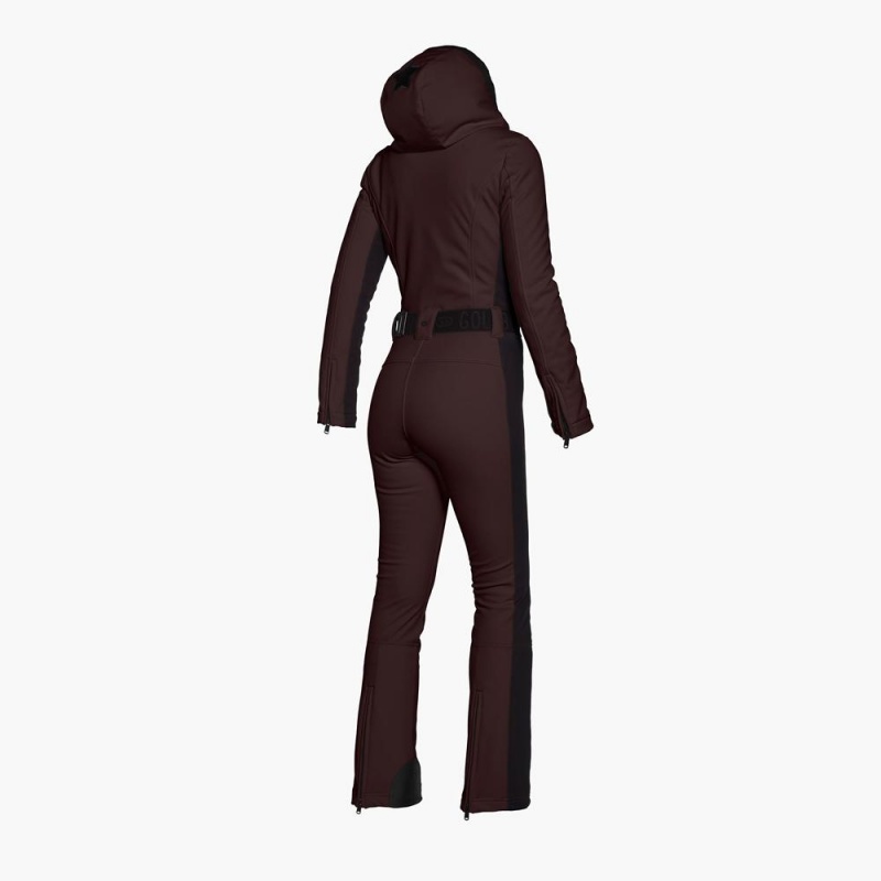 Dark Brown Goldbergh PARRY Ski Suit | 31078-GHBO