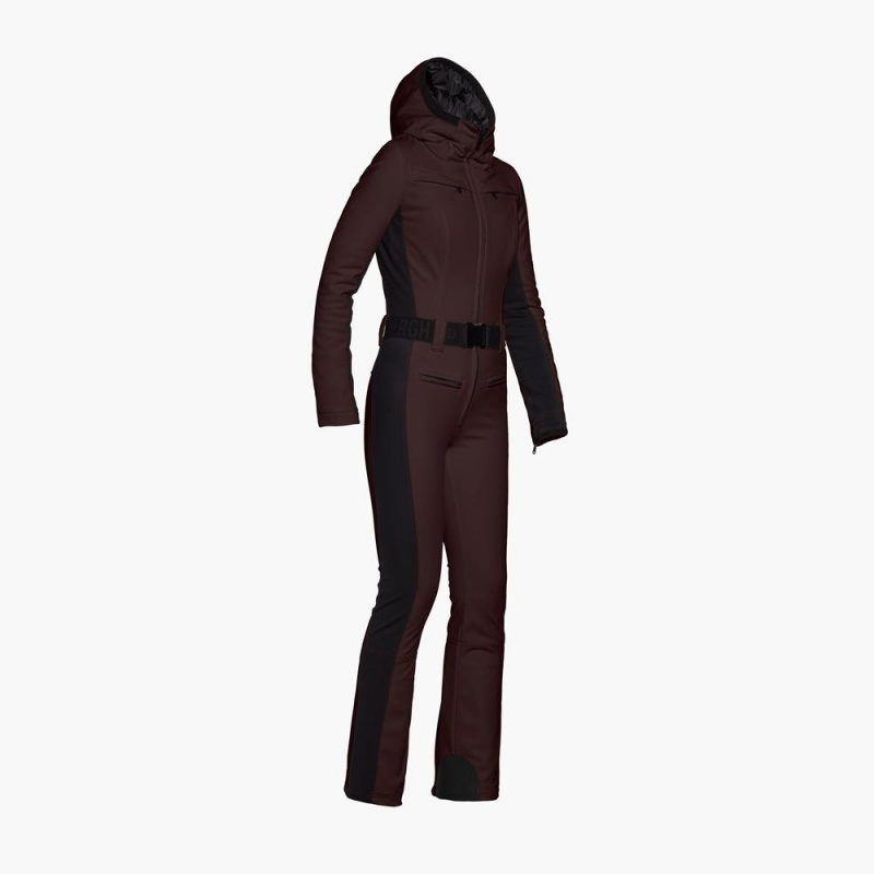 Dark Brown Goldbergh PARRY Ski Suit | 31078-GHBO