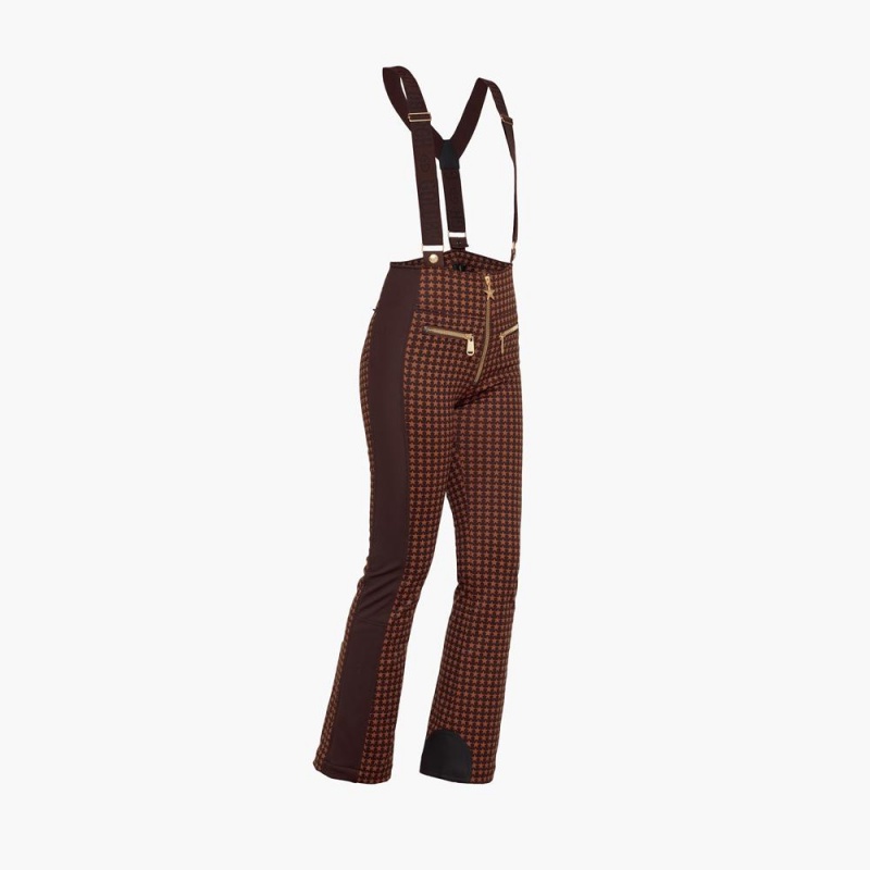 Dark Brown Goldbergh STARSKI Ski Pants | 16984-PFMJ