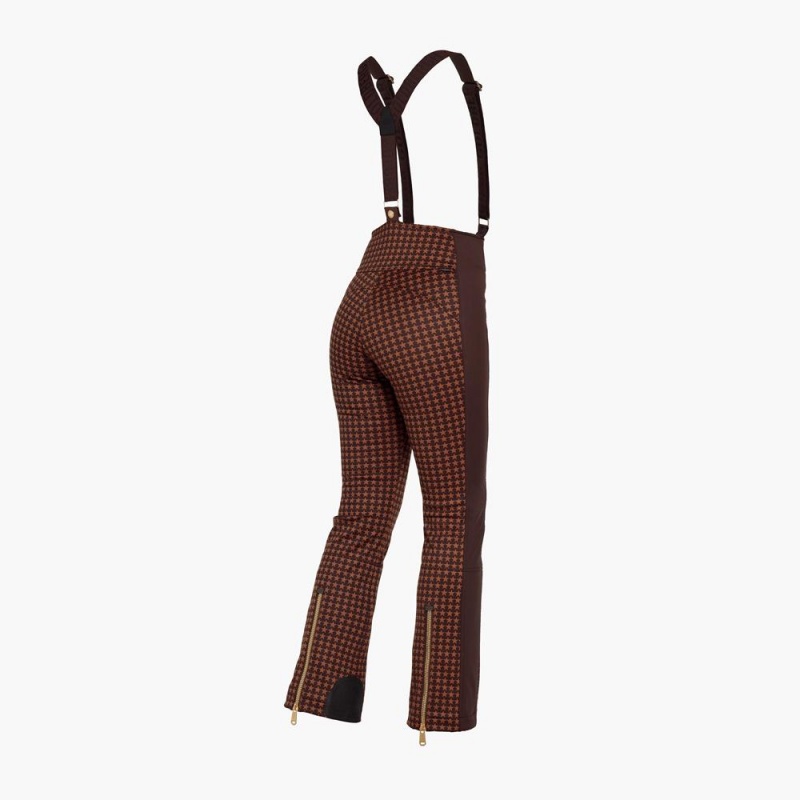 Dark Brown Goldbergh STARSKI Ski Pants | 16984-PFMJ