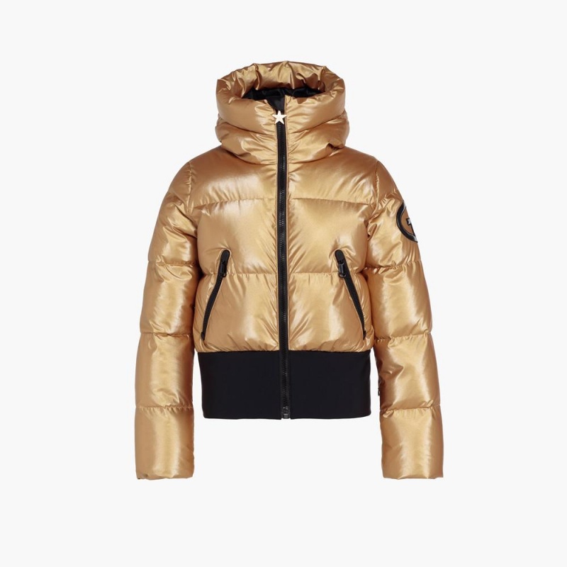 Gold Goldbergh BOMBARDINO Ski Jacket | 41726-UMKX