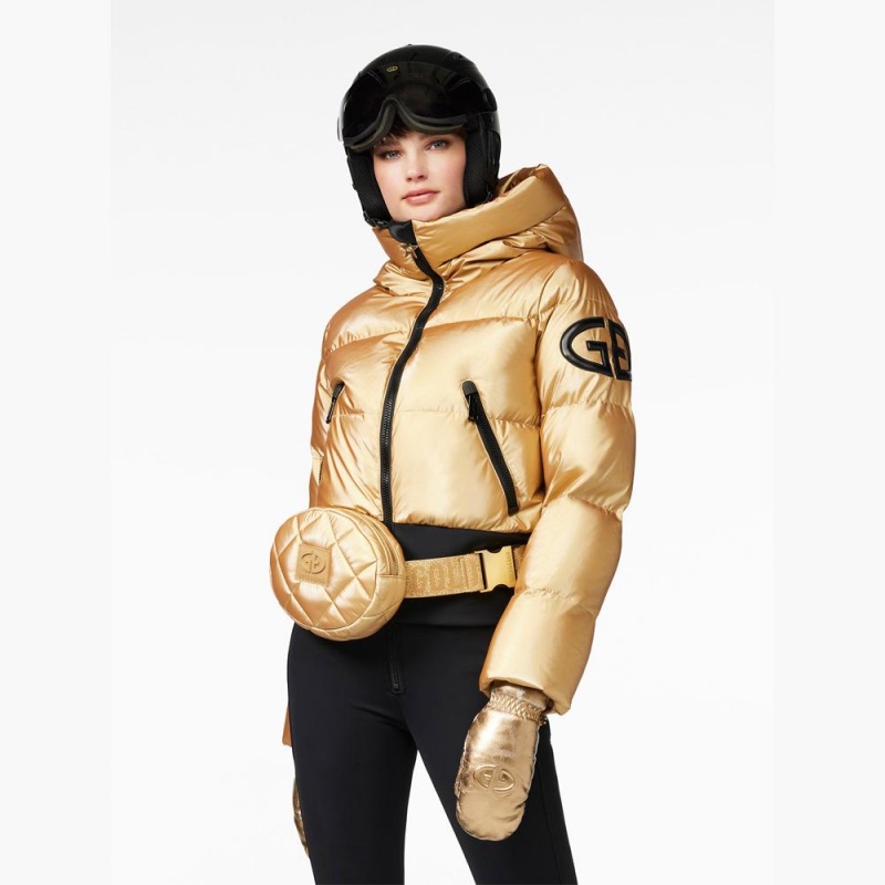 Gold Goldbergh BOMBARDINO Ski Jacket | 41726-UMKX