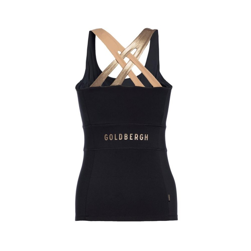 Gold Goldbergh Manhattan Tank Top | 03865-QALG