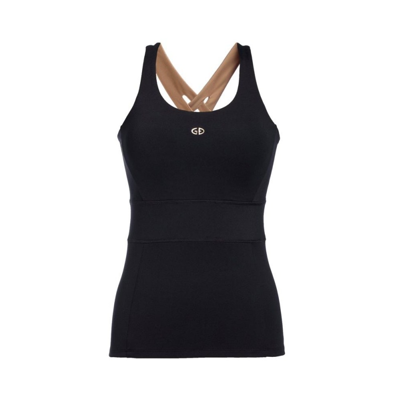 Gold Goldbergh Manhattan Tank Top | 03865-QALG