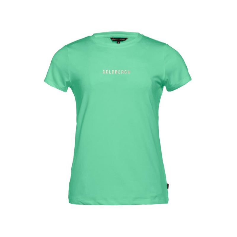 Green Goldbergh AVERY short sleeve top T-shirts | 64823-LEKZ