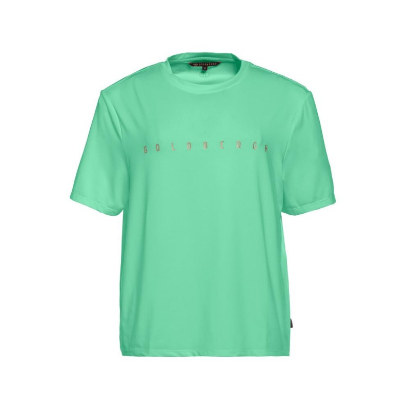 Green Goldbergh BOXY short sleeve top T-shirts | 76391-QNSG