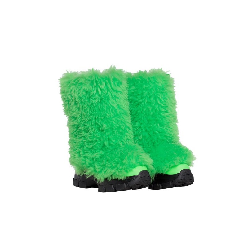 Green Goldbergh BUSHY snowboot faux fur Snow Boots | 59426-RBYM