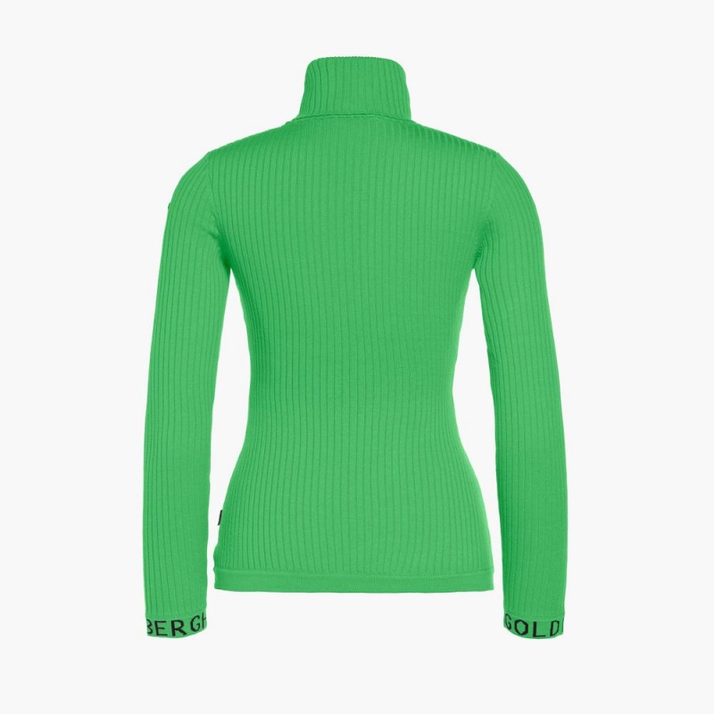 Green Goldbergh MIRA long sleeve knit Sweater | 72136-QVER