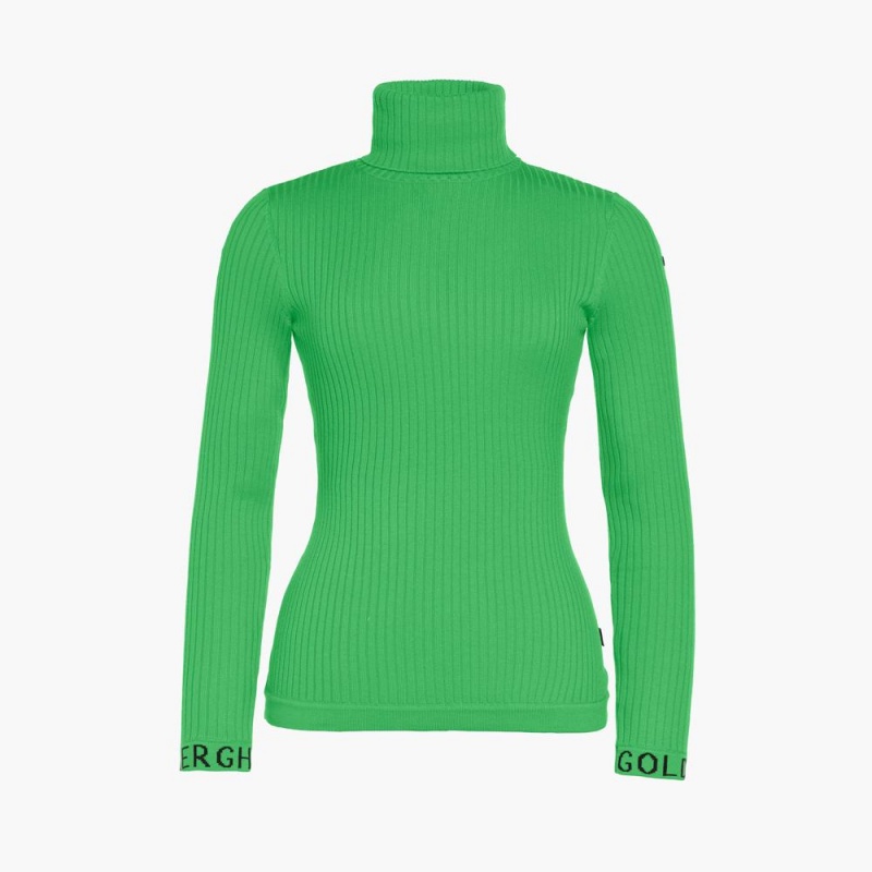 Green Goldbergh MIRA long sleeve knit Sweater | 72136-QVER