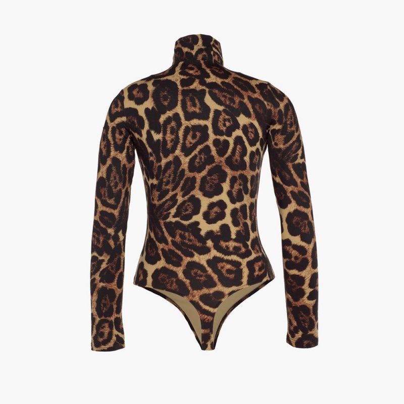 Leopard Goldbergh CATHY ski body Ski Tops | 76981-YOPW