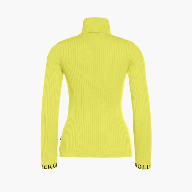 Light Green Goldbergh MIRA long sleeve knit Sweater | 86012-MONE