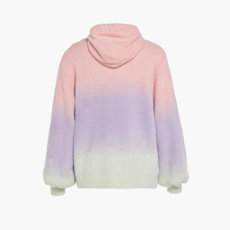 Pink/Purple Goldbergh DESIRE hooded knit Hoodie | 94206-HMIG