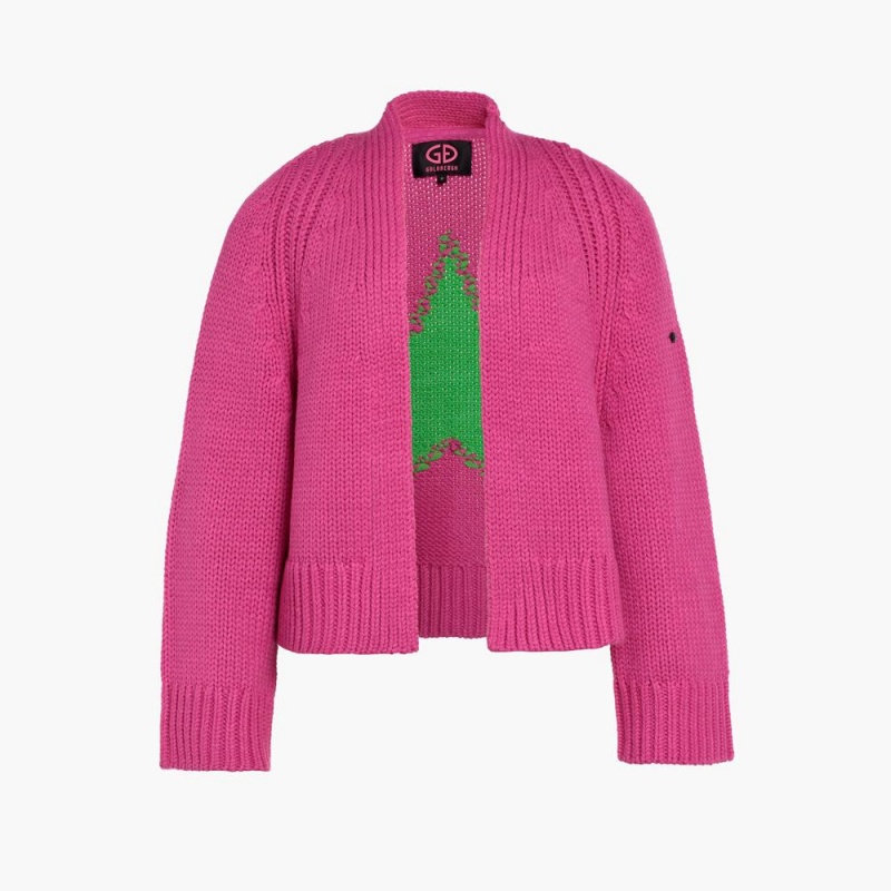 Pink Goldbergh JOLIE knit cardigan Sweater | 16905-CAYU