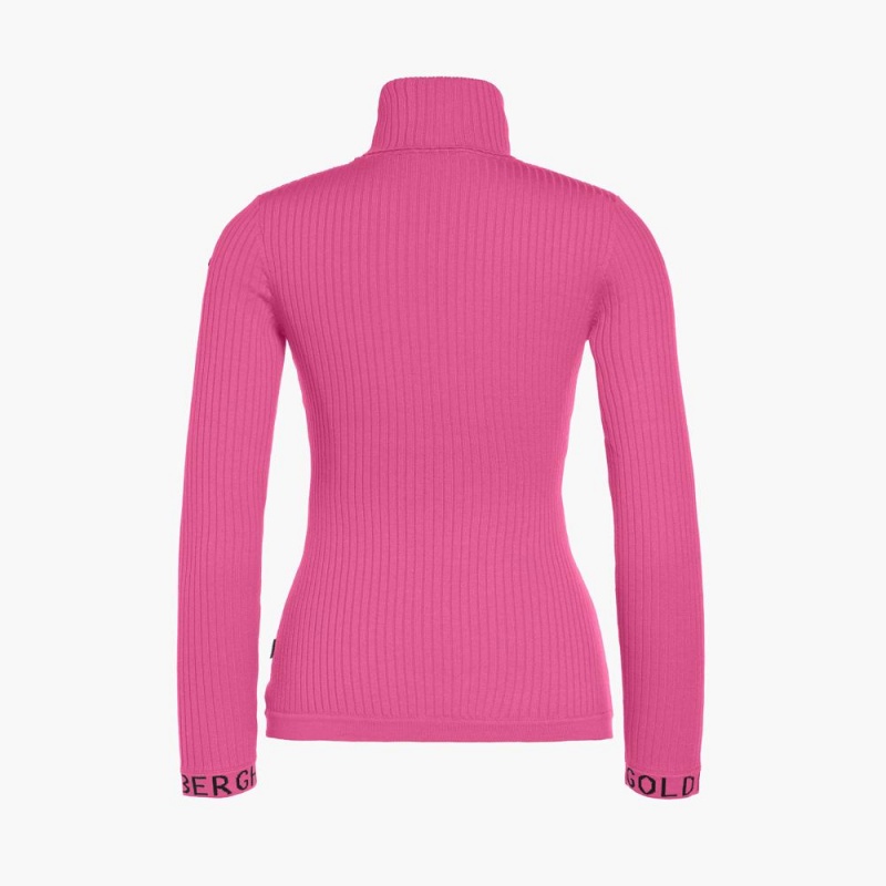 Pink Goldbergh MIRA long sleeve knit Sweater | 91256-BSAE