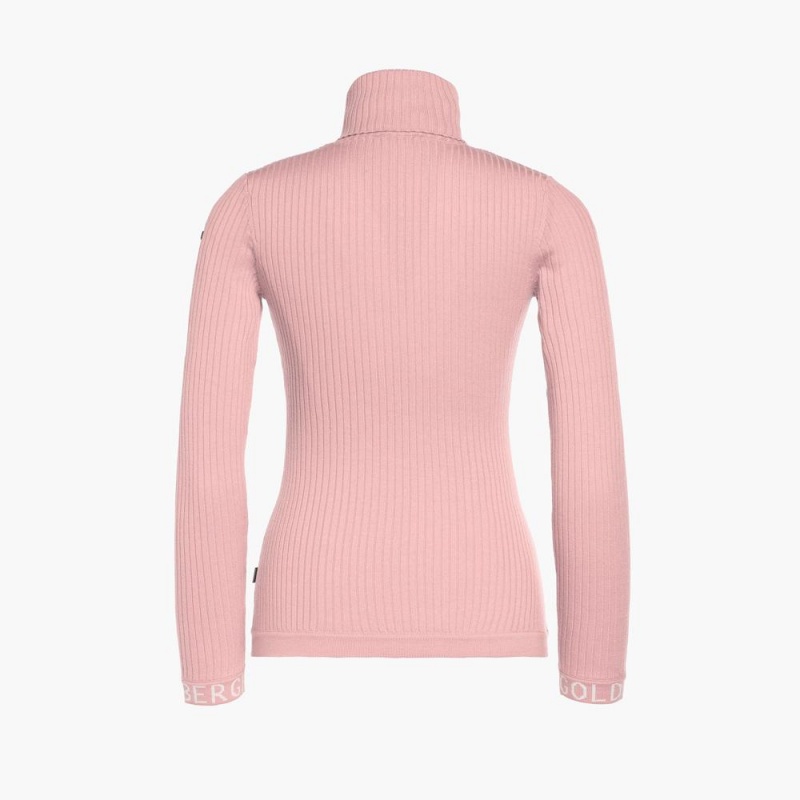 Pink Goldbergh MIRA long sleeve knit Sweater | 59673-LSKB