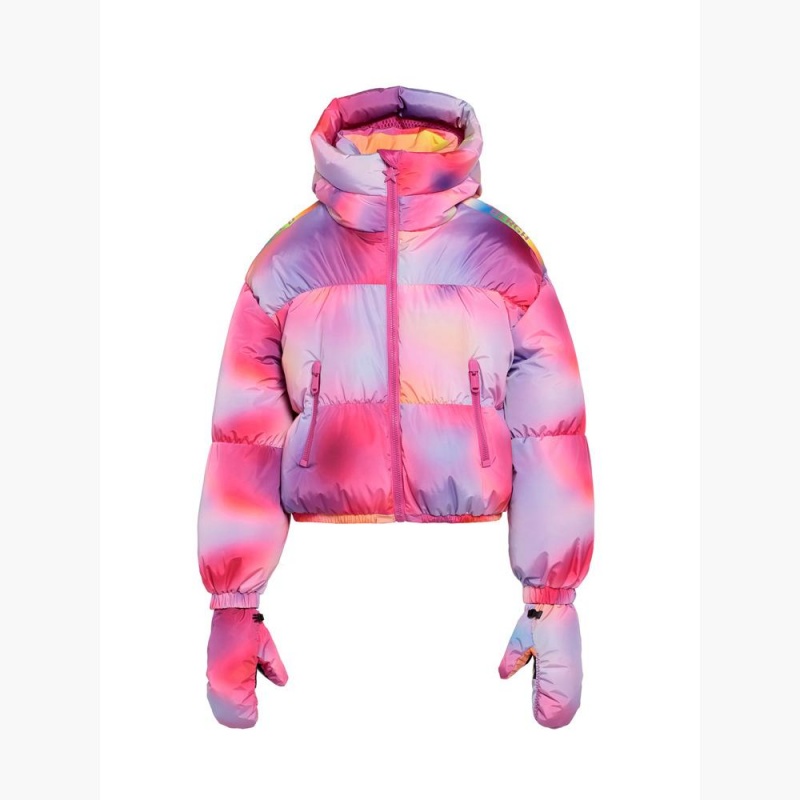 Pink Purple Goldbergh LUMINA Ski Jacket | 31284-UOZN