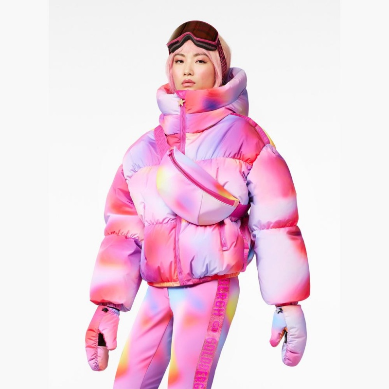 Pink Purple Goldbergh LUMINA Ski Jacket | 31284-UOZN