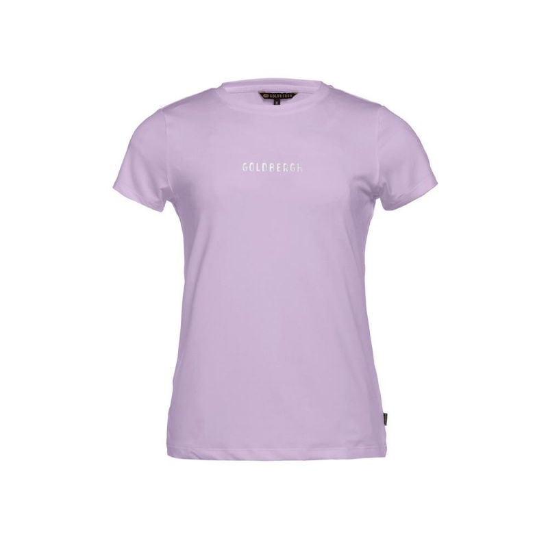 Purple Goldbergh AVERY short sleeve top T-shirts | 21673-DOVL