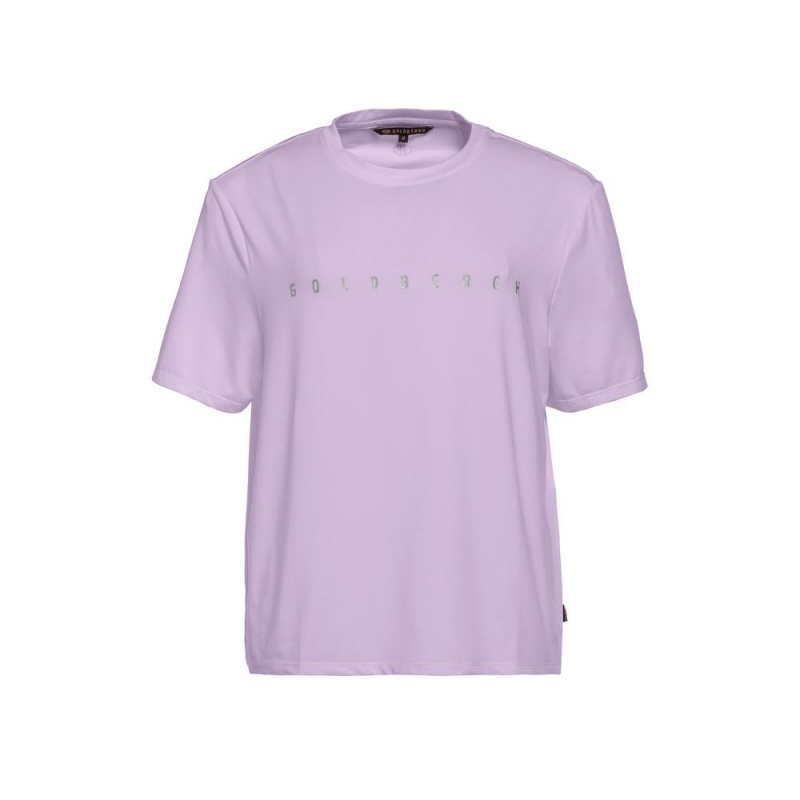 Purple Goldbergh BOXY short sleeve top T-shirts | 42835-JOTK