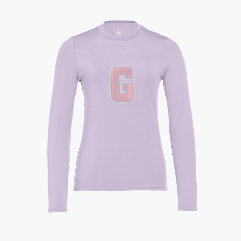 Purple Goldbergh SUPER G long sleeve T-shirts | 92501-TZWV