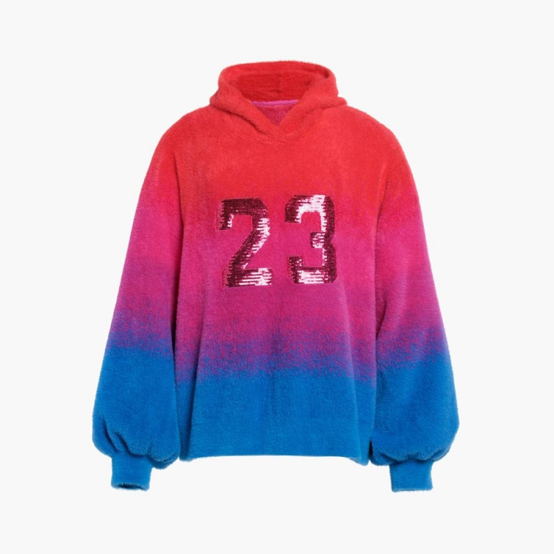 Red Goldbergh DESIRE hooded knit Hoodie | 15283-WFBZ