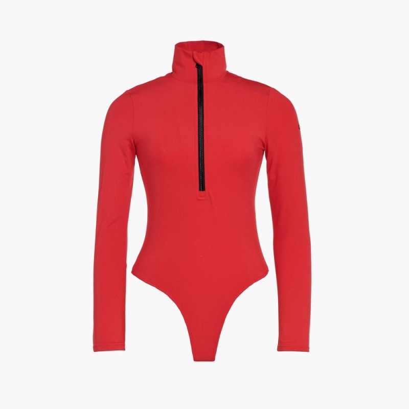 Red Goldbergh POPPY ski body Ski Tops | 07126-GRWD