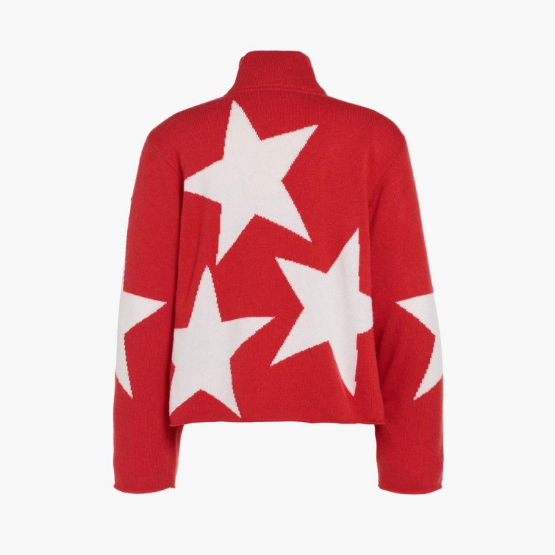 Red Goldbergh RISING STAR long sleeve knit Sweater | 74083-TBUM