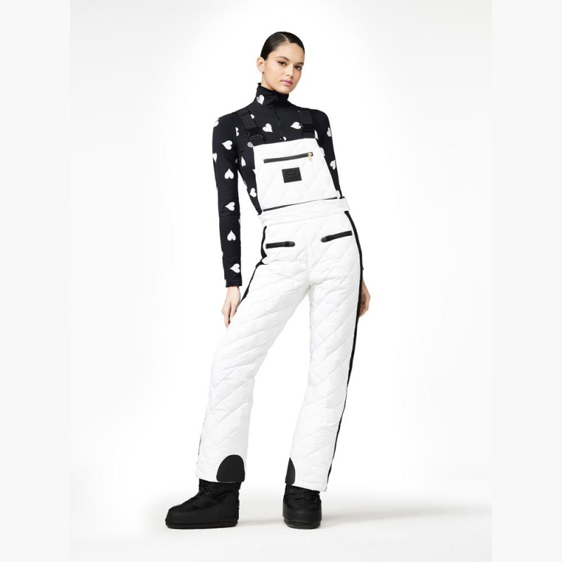 White Goldbergh AGNES ski salopette Ski Pants | 17069-DXOS