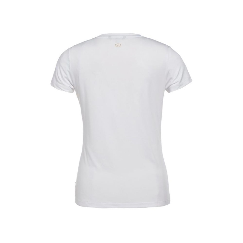 White Goldbergh AVERY short sleeve top T-shirts | 38256-OIHZ