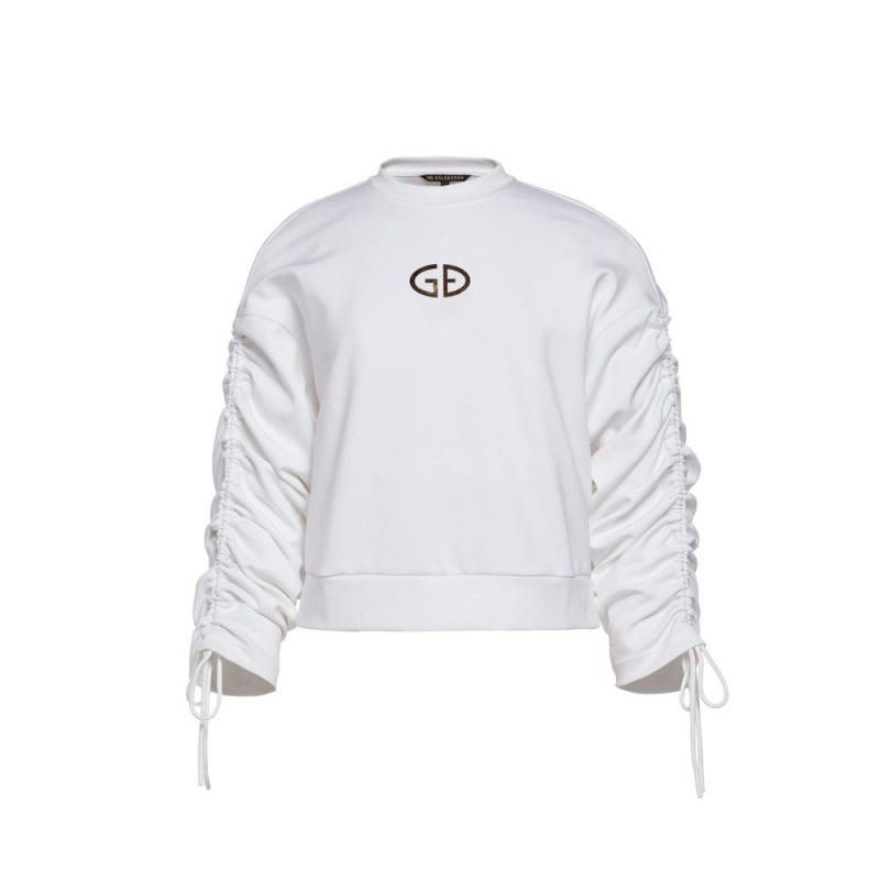 White Goldbergh CINCH Sweater | 35806-GNZF