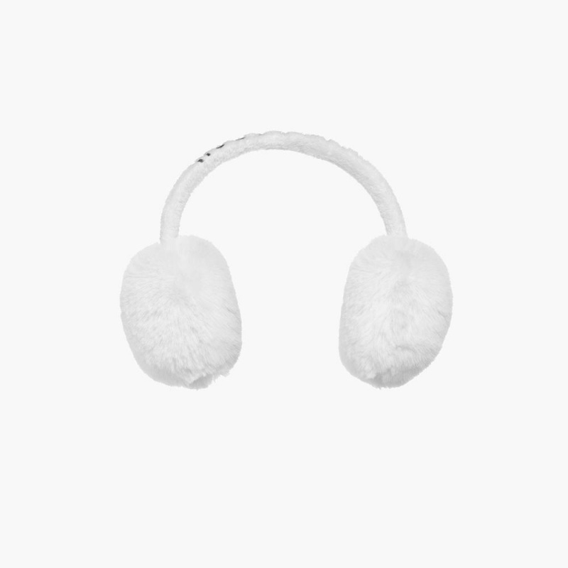 White Goldbergh FLUFFY faux fur Earwarmers | 16047-ZLPI