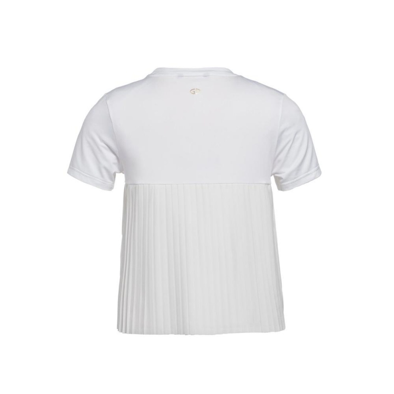 White Goldbergh GROOVE short sleeve T-shirts | 65827-PASO