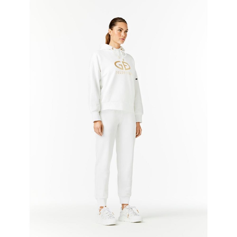 White Goldbergh HARVARD Hoodie | 61320-FPME