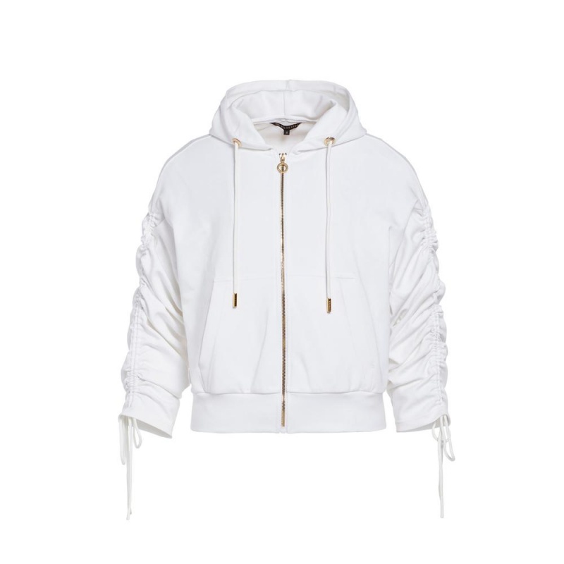 White Goldbergh JAZLYN hooded cardigan Jackets | 94270-SYJV