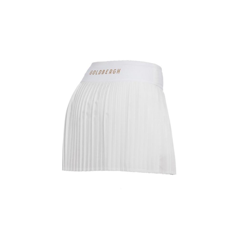 White Goldbergh PLISSÉ Skirt | 54698-RYMS