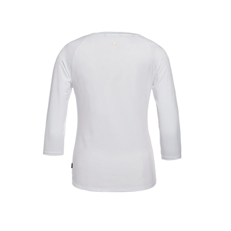 White Goldbergh RAVEN 3/4 sleeve T-shirts | 14679-PWUZ