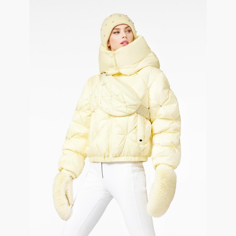 Yellow Goldbergh GLARE Ski Jacket | 76859-JIAX